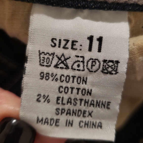 Way Jeans Blingy Faux Diamonds Boot Cut Lightly Distressed Stretch Size 11 - Picture 9 of 15